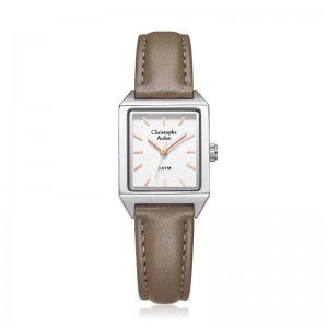 Christophe Arden CA 1004 Silver White Brown Leather Lady LHLSSSLBO